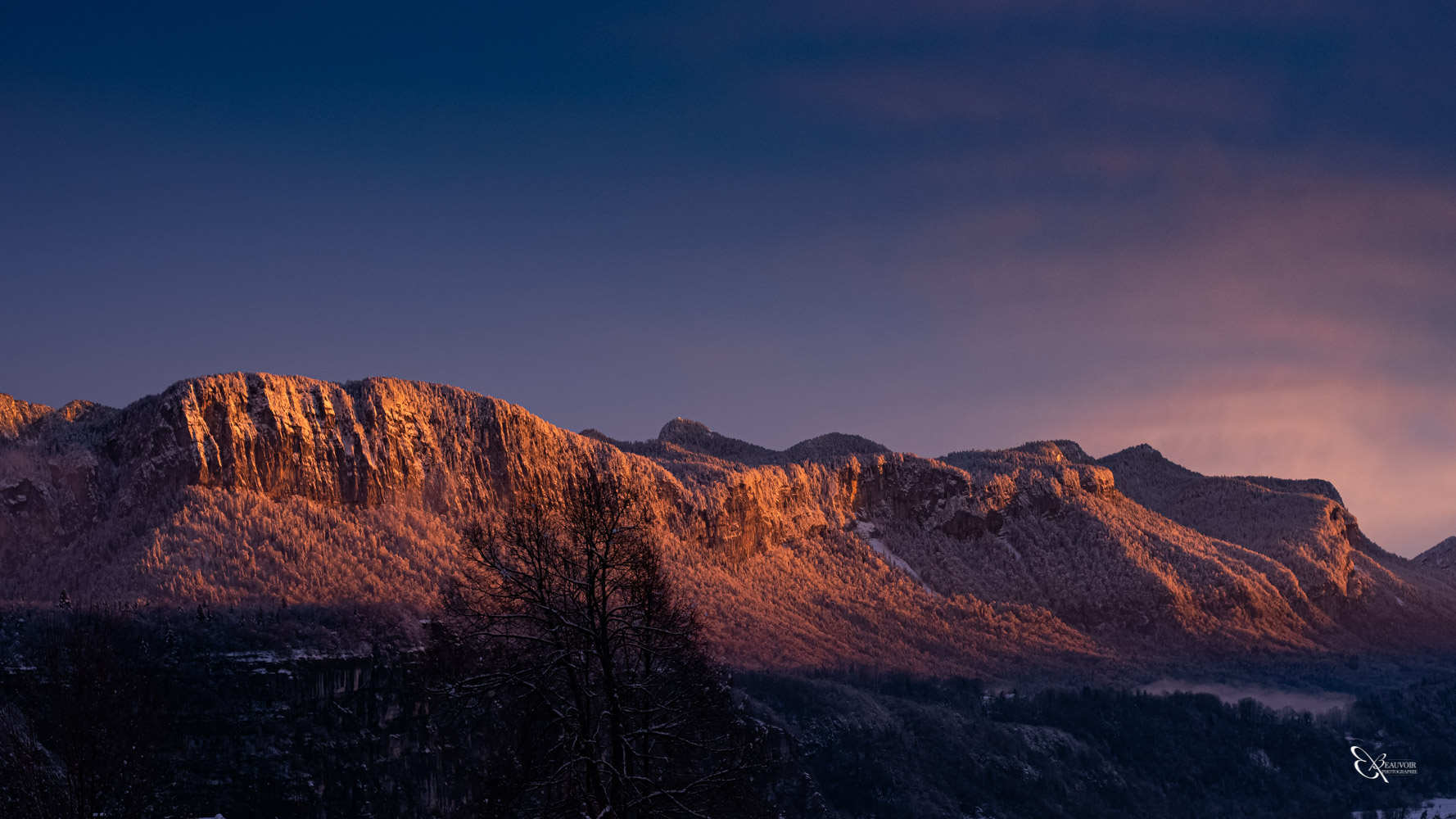 BeauvoirPhotographie StChristophe paysage montagne photo neige sunset