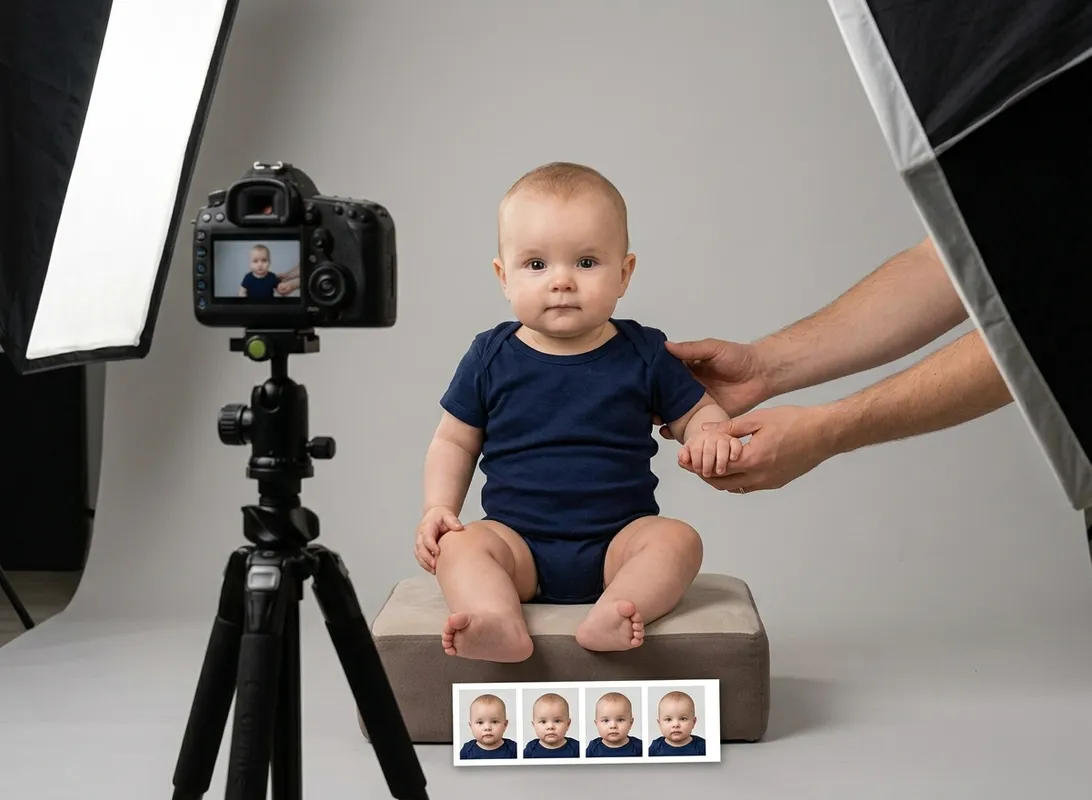 Photo d'identité bébé à Chambéry (Savoie - 73) - Beauvoir Photographie - Aline Rassat
